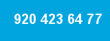 920 423 64 77 920 423 64 77